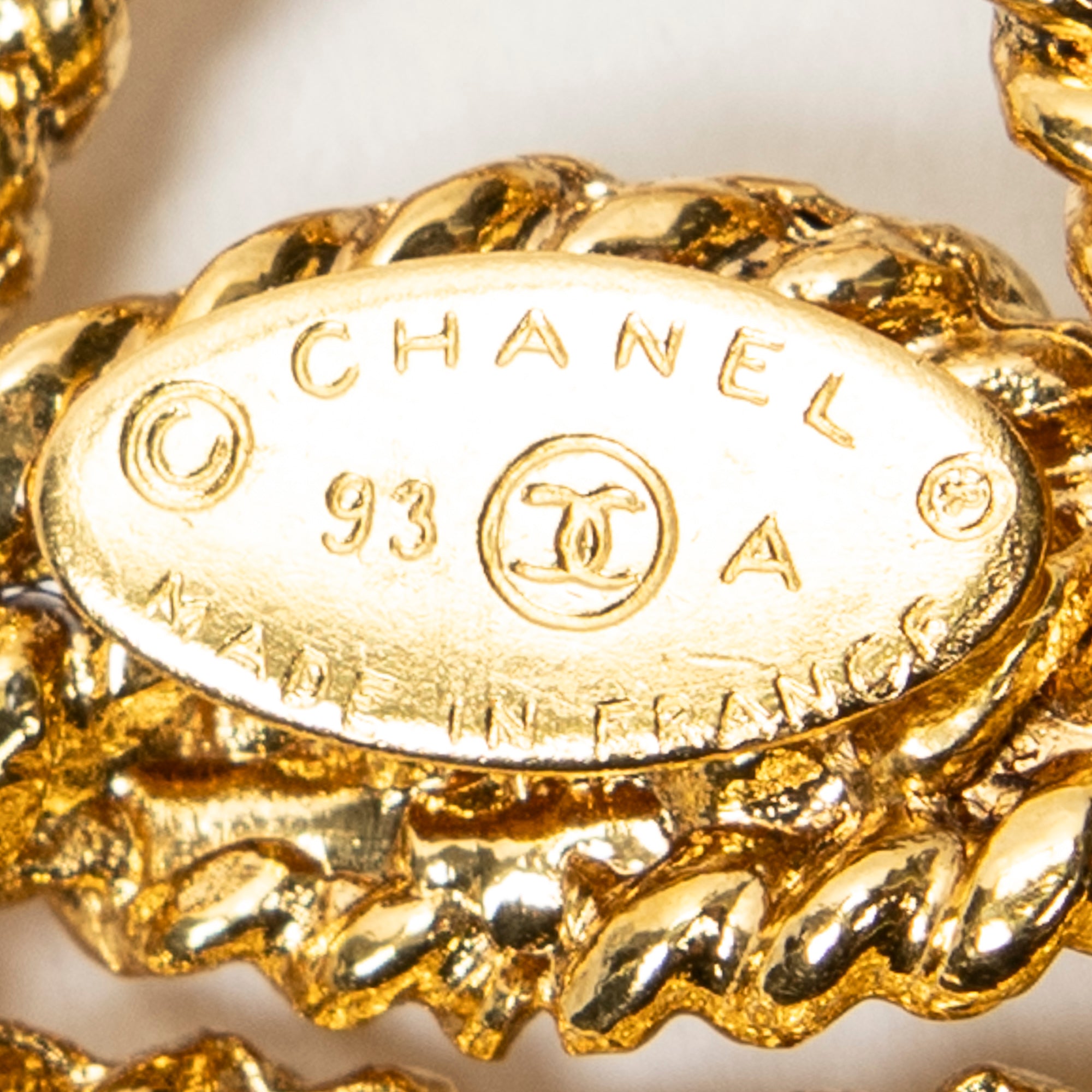 Necklace CC Rope Triangle Pendant Necklace Gold Gold Plated