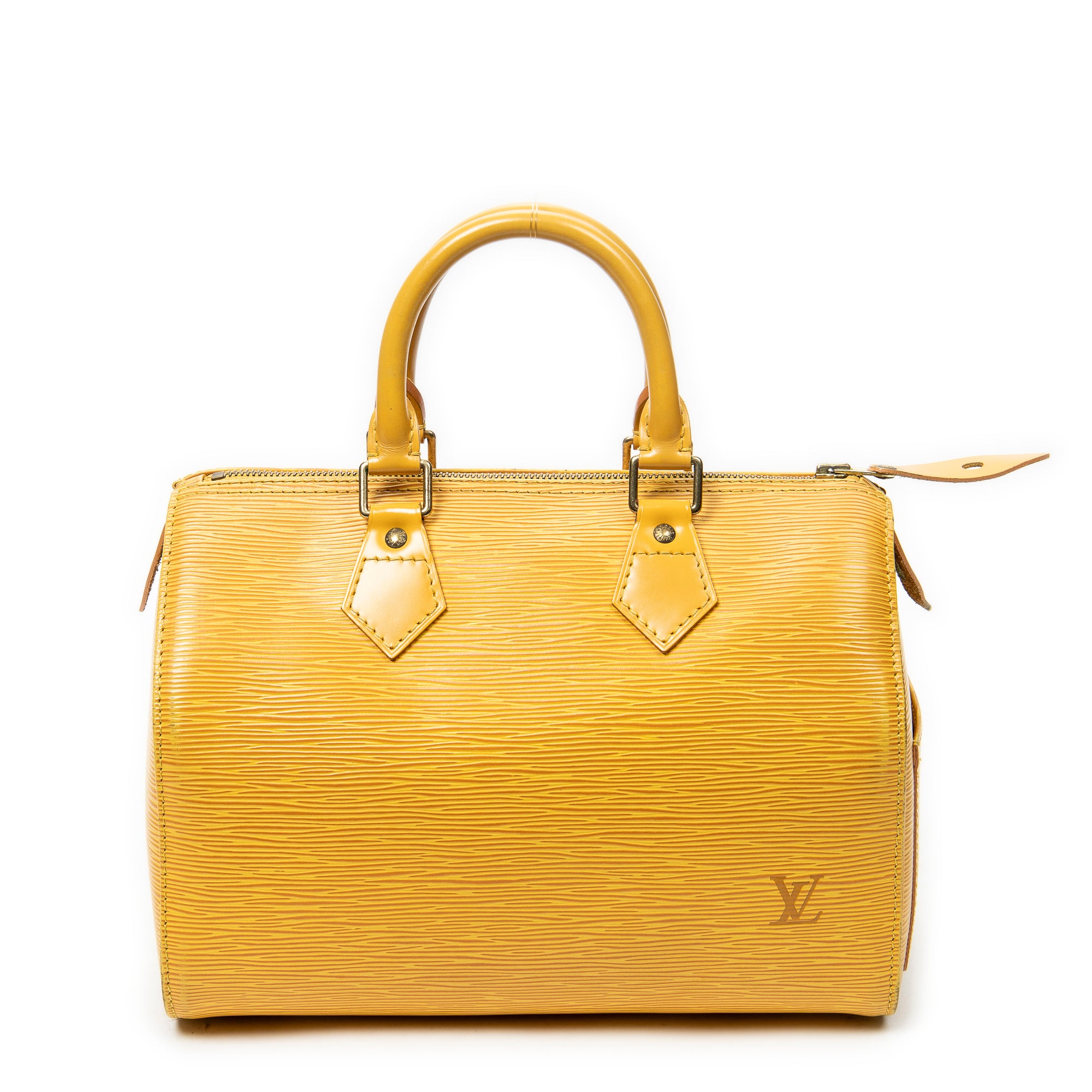 Handbag Speedy 25 Yellow Epi