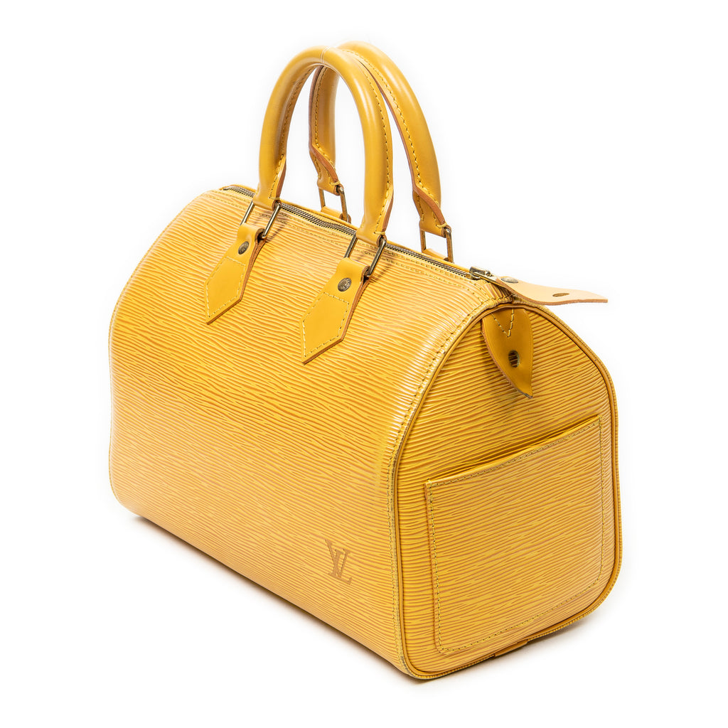 Handbag Speedy 25 Yellow Epi