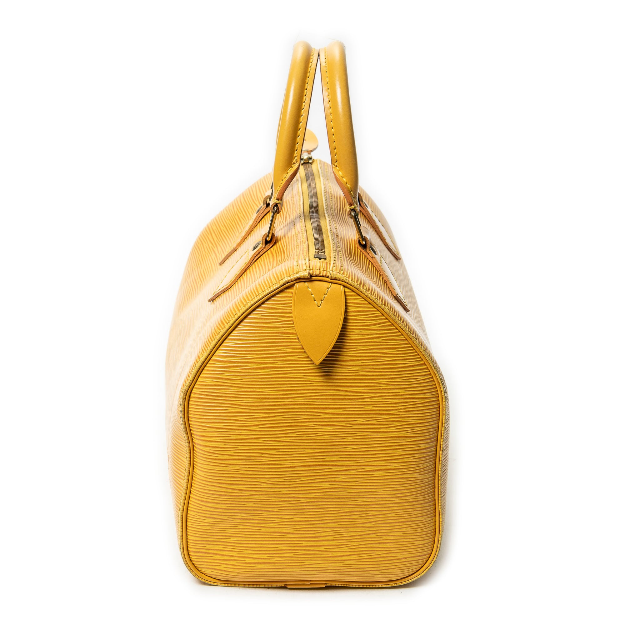 Handbag Speedy 25 Yellow Epi