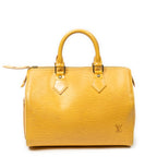 Handbag Speedy 25 Yellow Epi