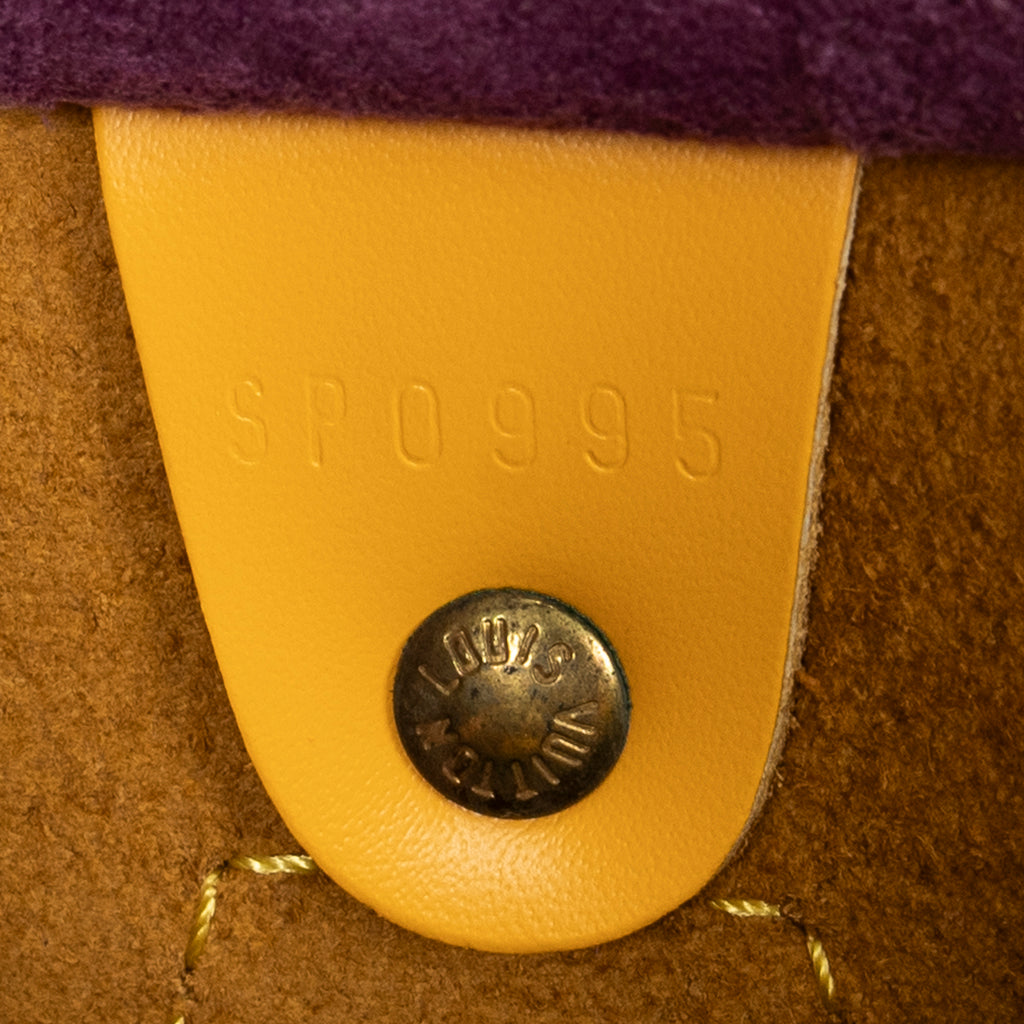 Handbag Speedy 25 Yellow Epi