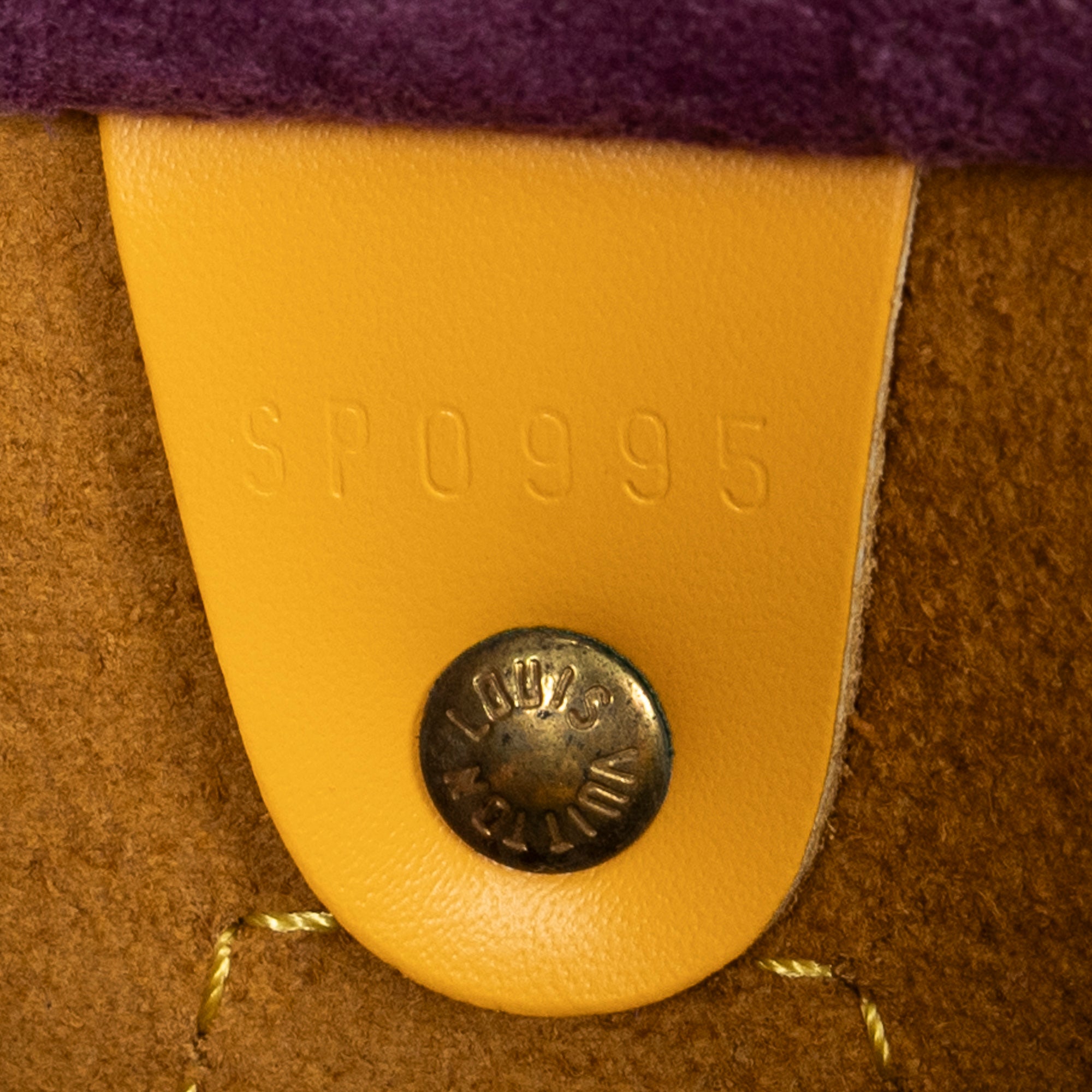 Handbag Speedy 25 Yellow Epi