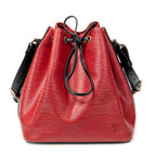 Shoulder Bag Noe Bicolor PM Red Epi