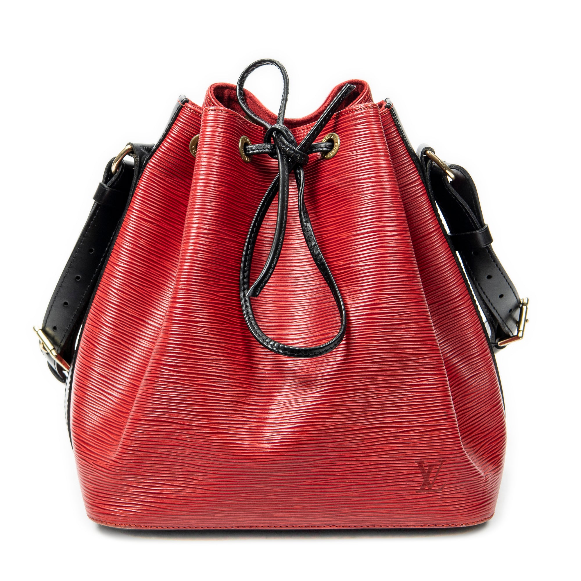 Shoulder Bag Noe Bicolor PM Red Epi