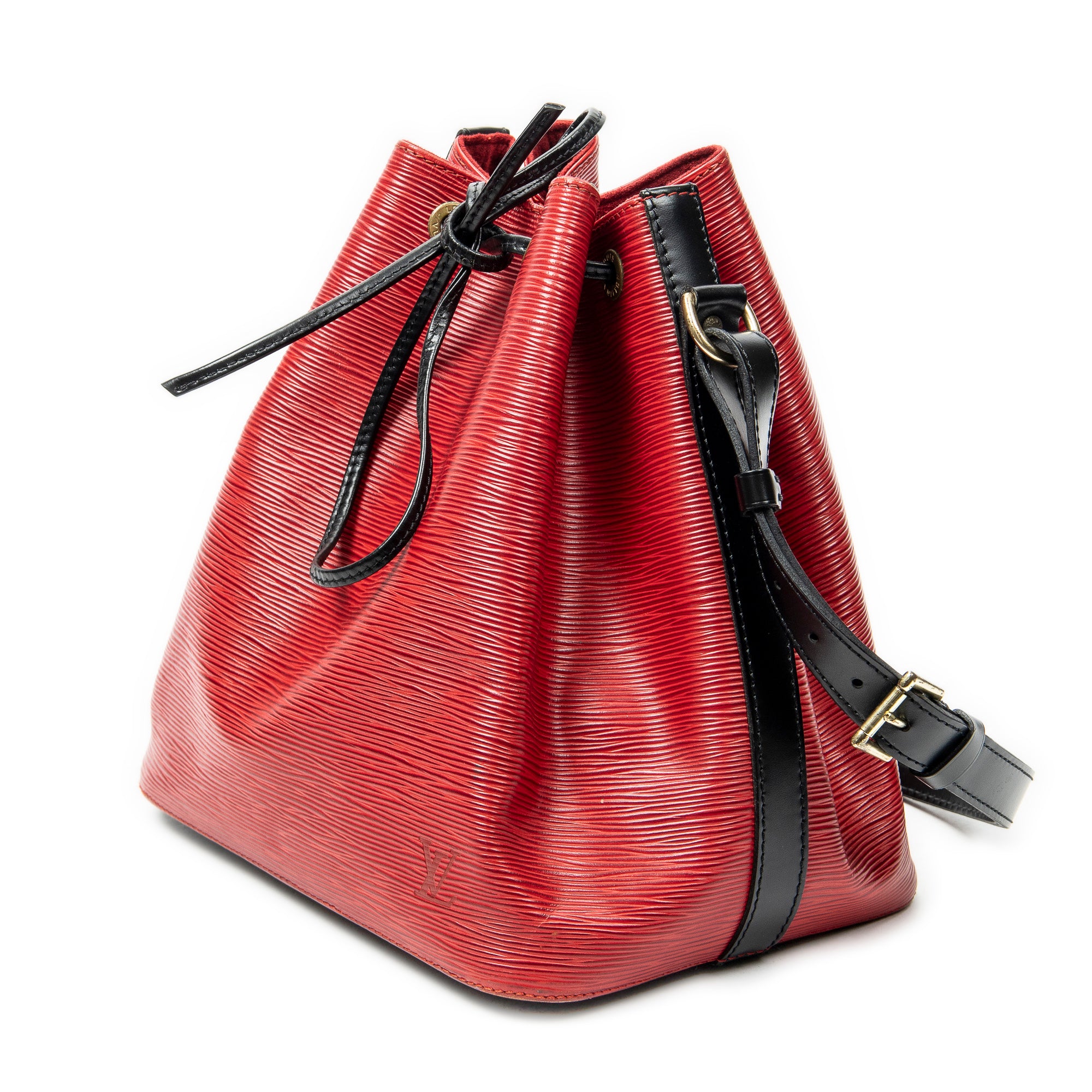 Shoulder Bag Noe Bicolor PM Red Epi