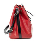 Shoulder Bag Noe Bicolor PM Red Epi