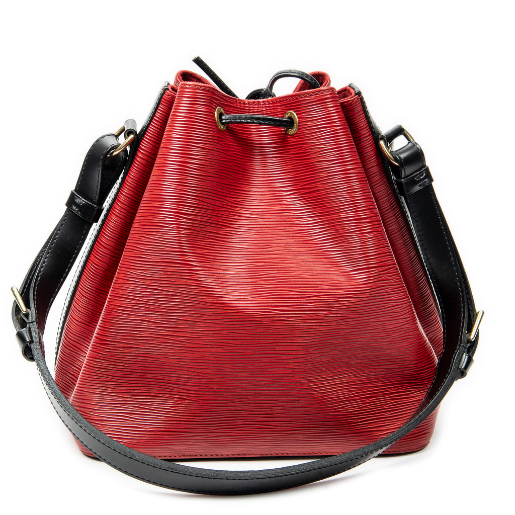 Shoulder Bag Noe Bicolor PM Red Epi