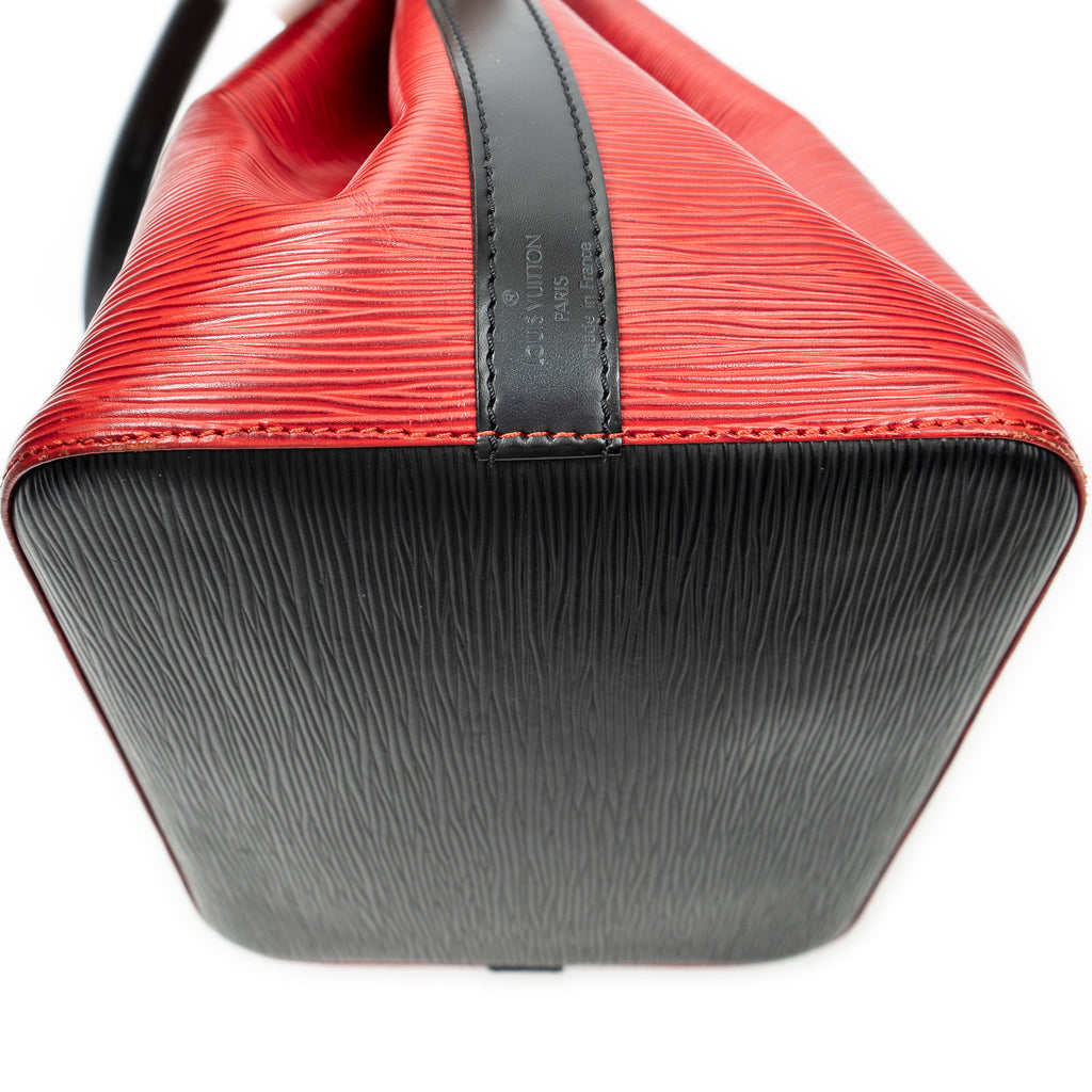 Shoulder Bag Noe Bicolor PM Red Epi