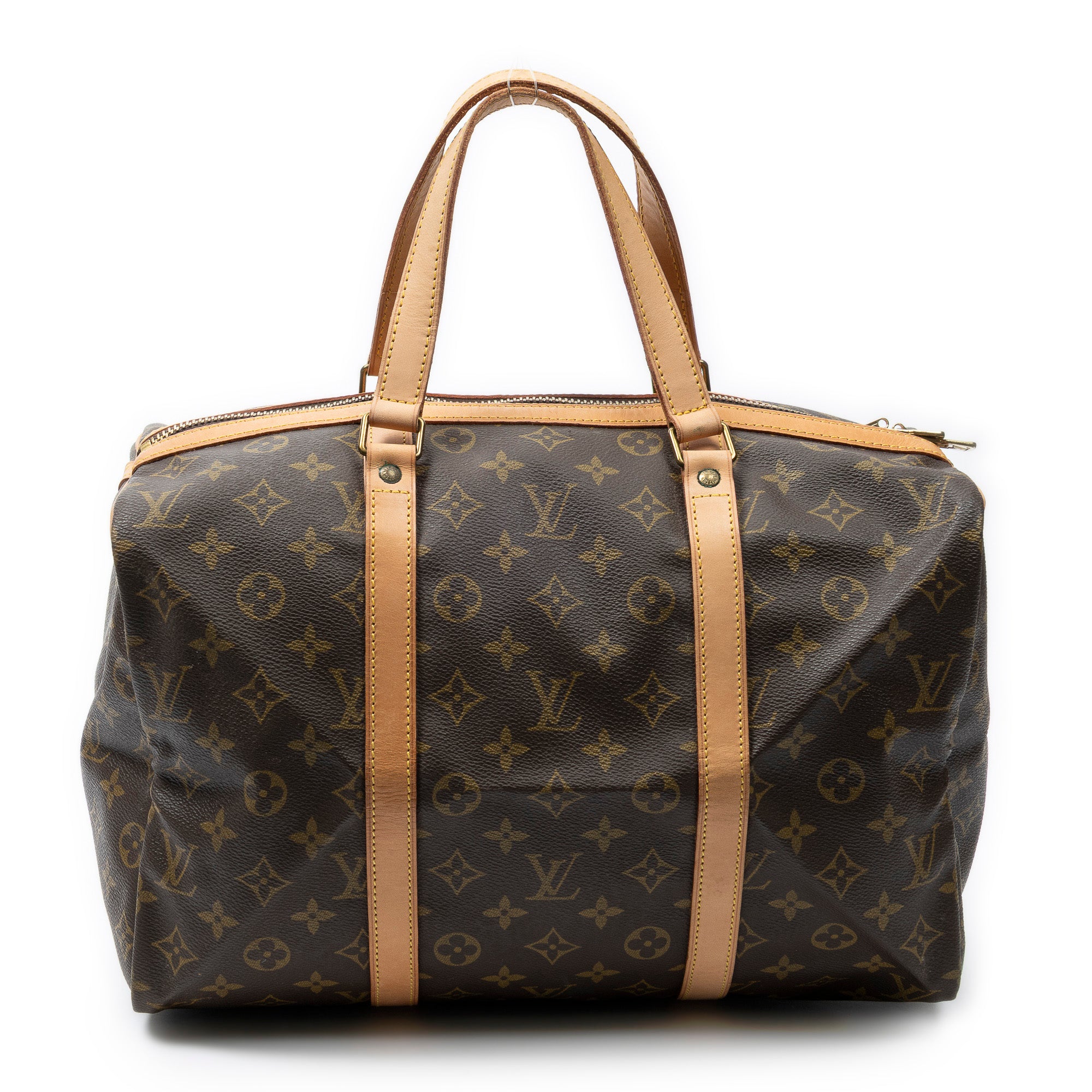 Travel Bag Sac Souple 35 Brown Monogram Canvas