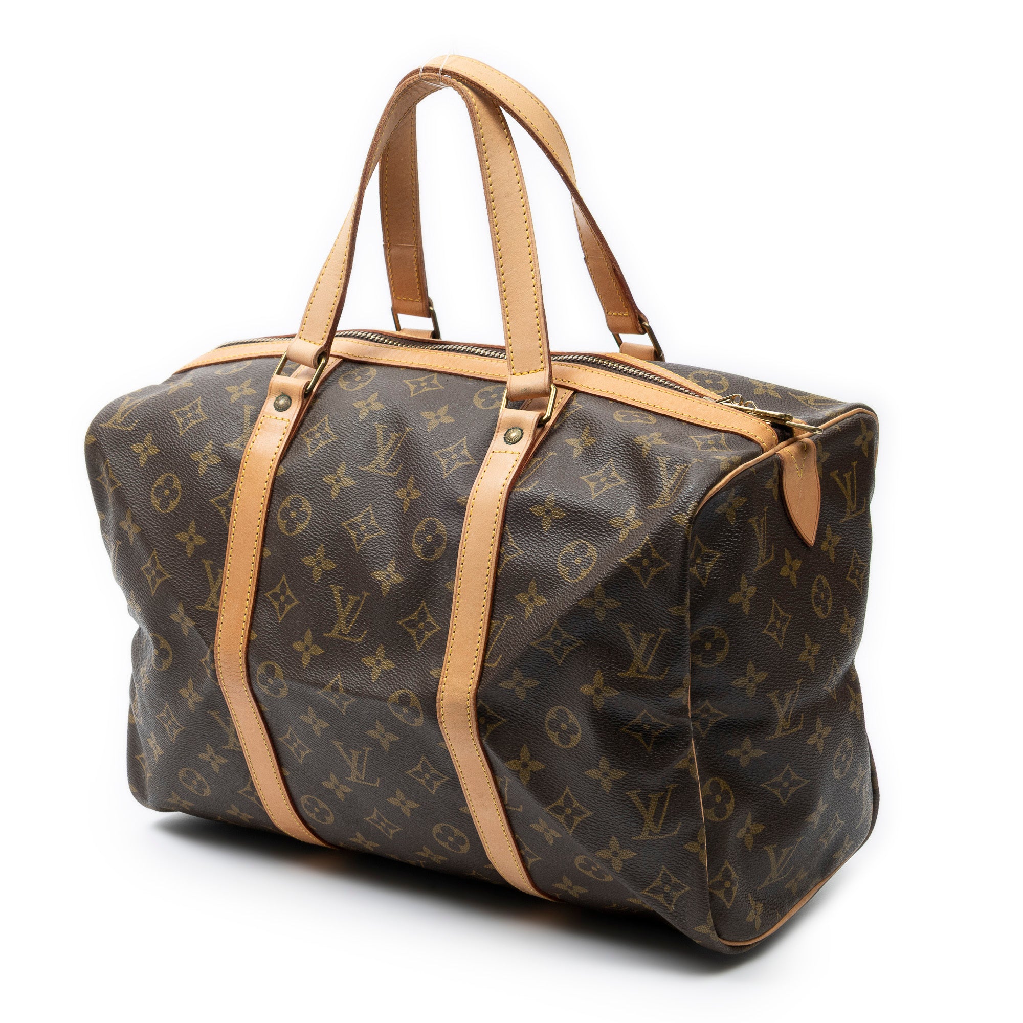 Travel Bag Sac Souple 35 Brown Monogram Canvas