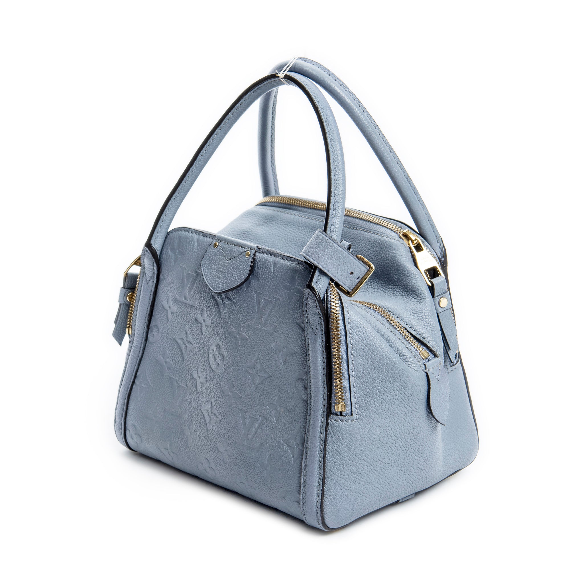 Handbag Marais BB Light Blue Monogram Empreinte