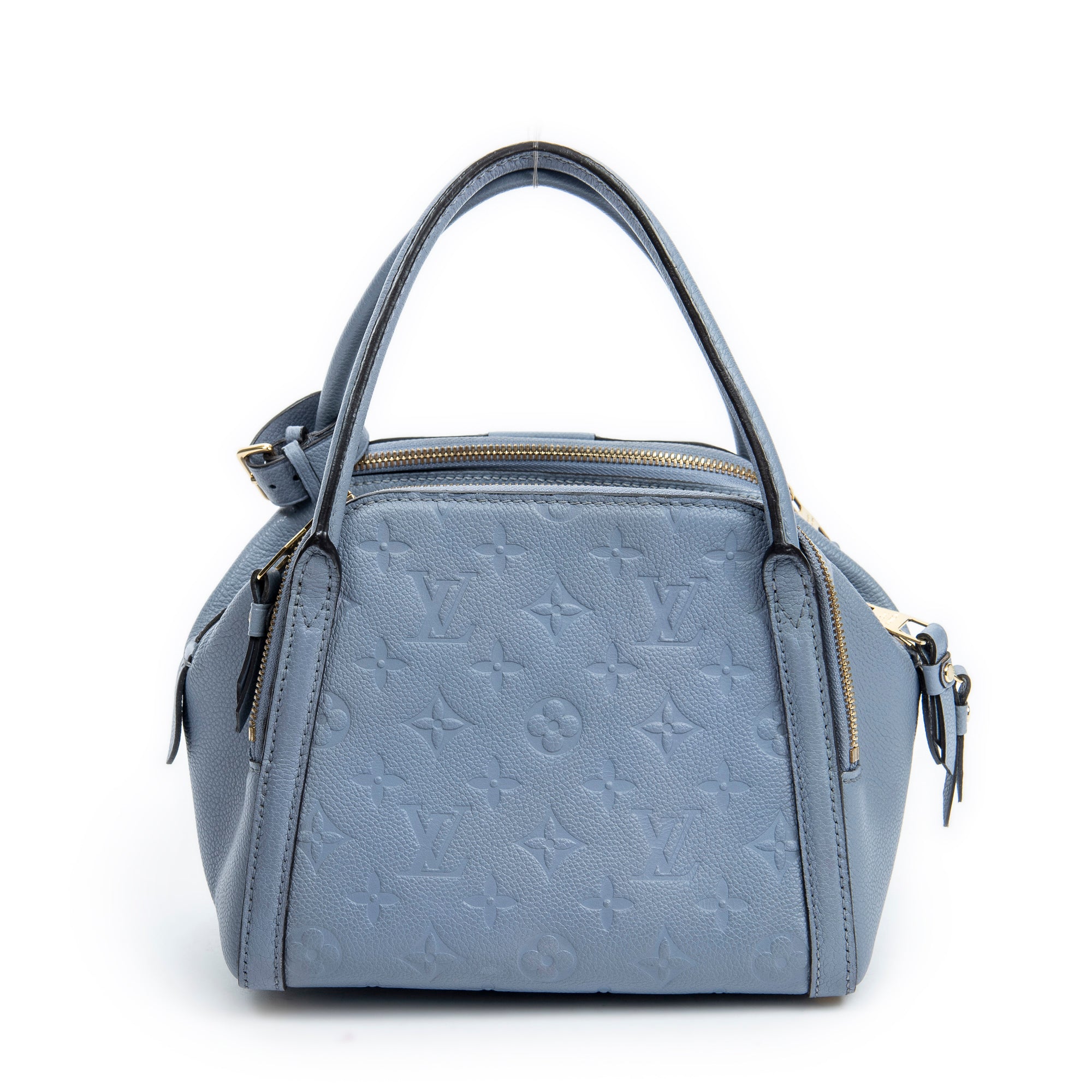 Handbag Marais BB Light Blue Monogram Empreinte