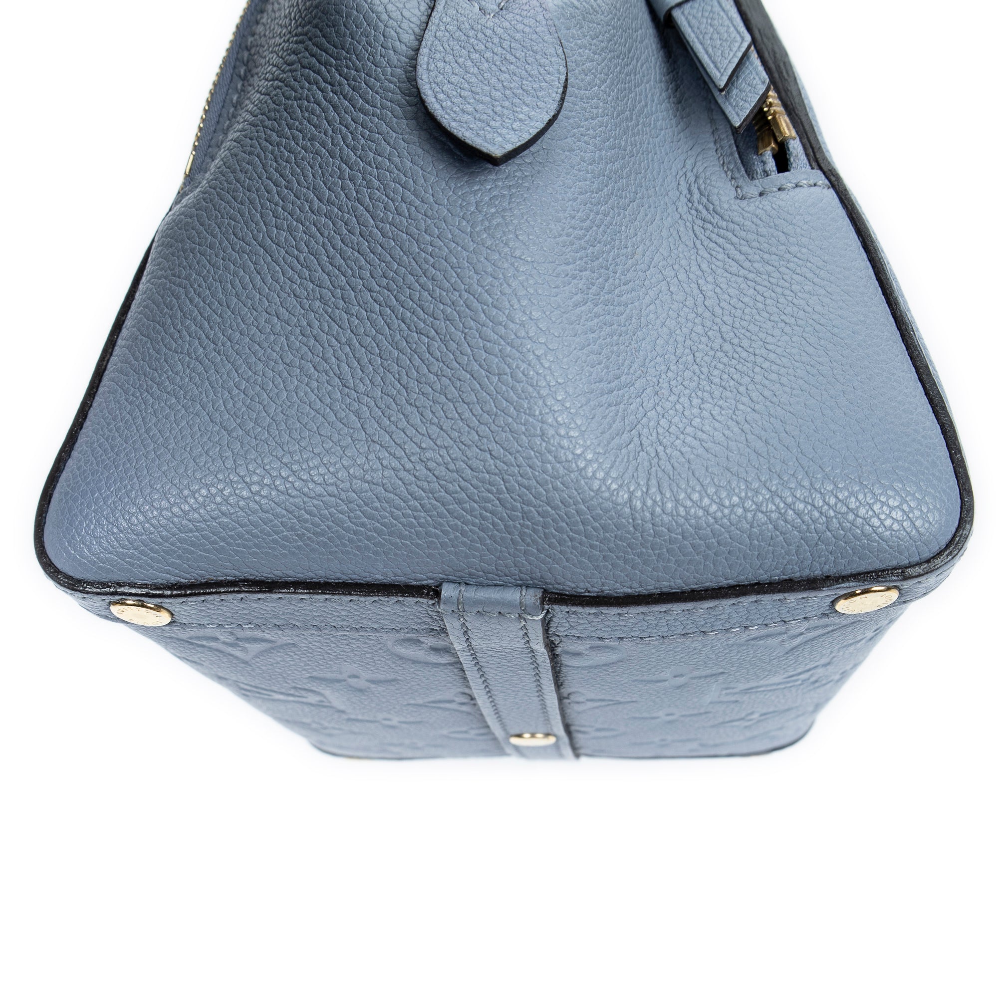 Handbag Marais BB Light Blue Monogram Empreinte