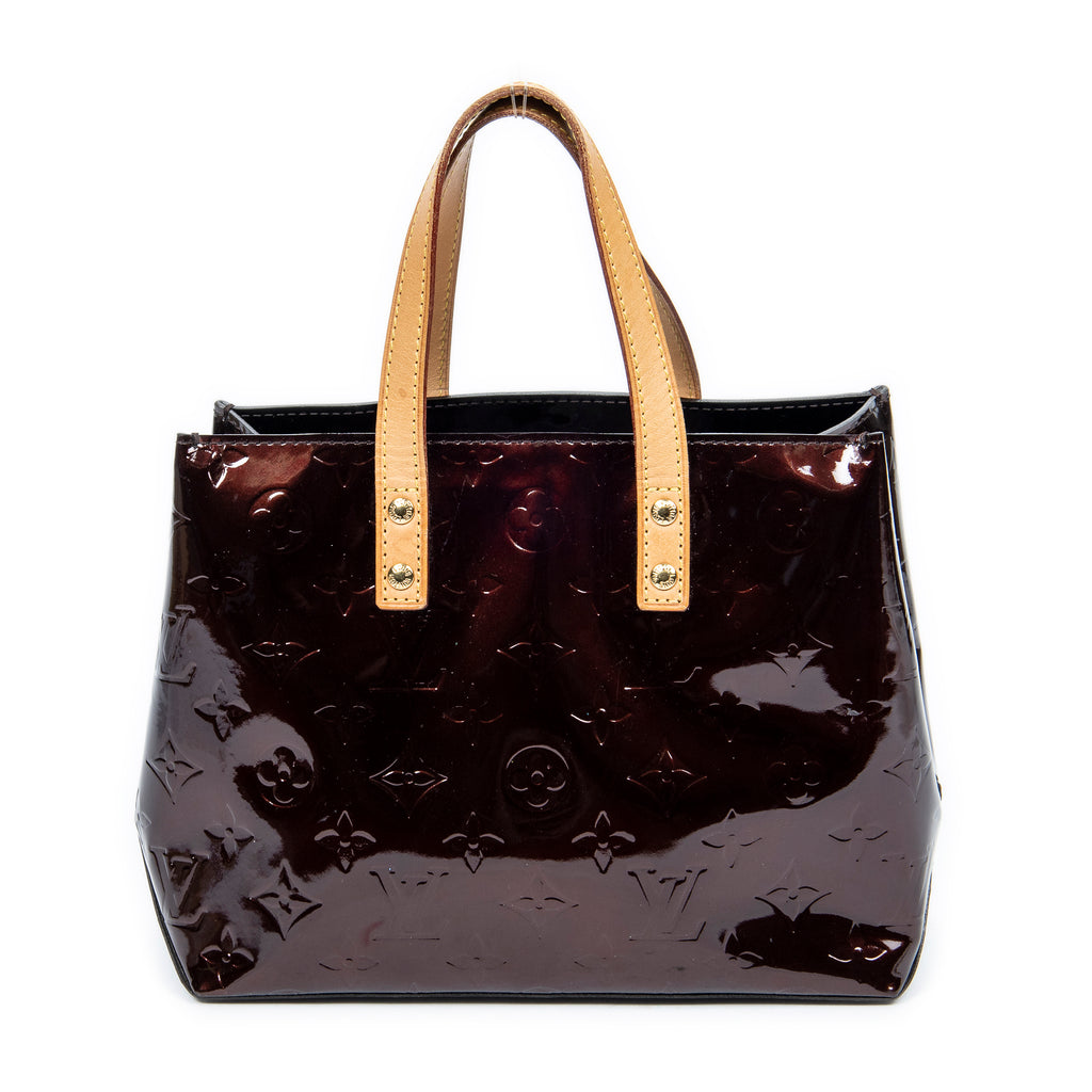 Handbag Reade PM Amarante Monogram Vernis