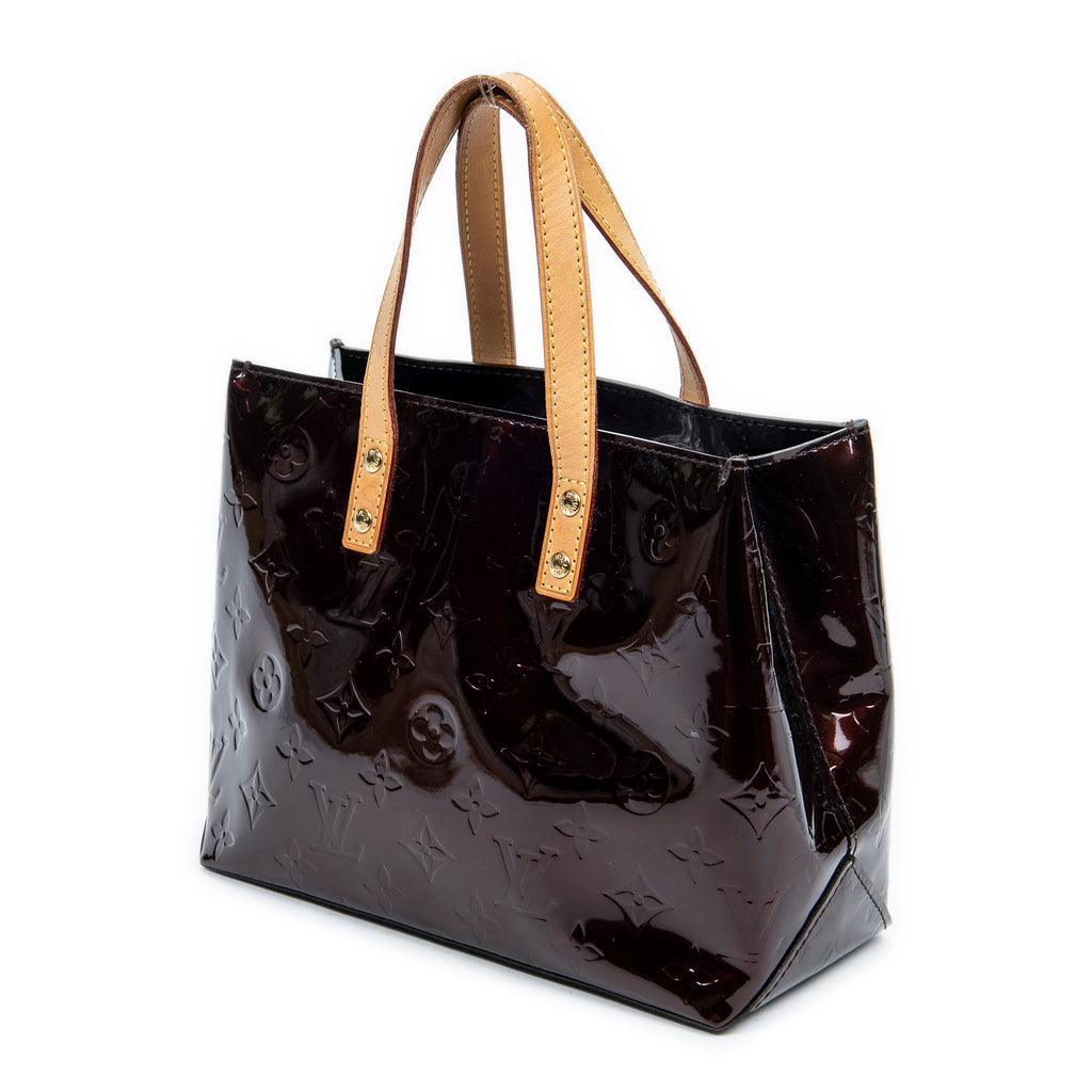 Handbag Reade PM Amarante Monogram Vernis
