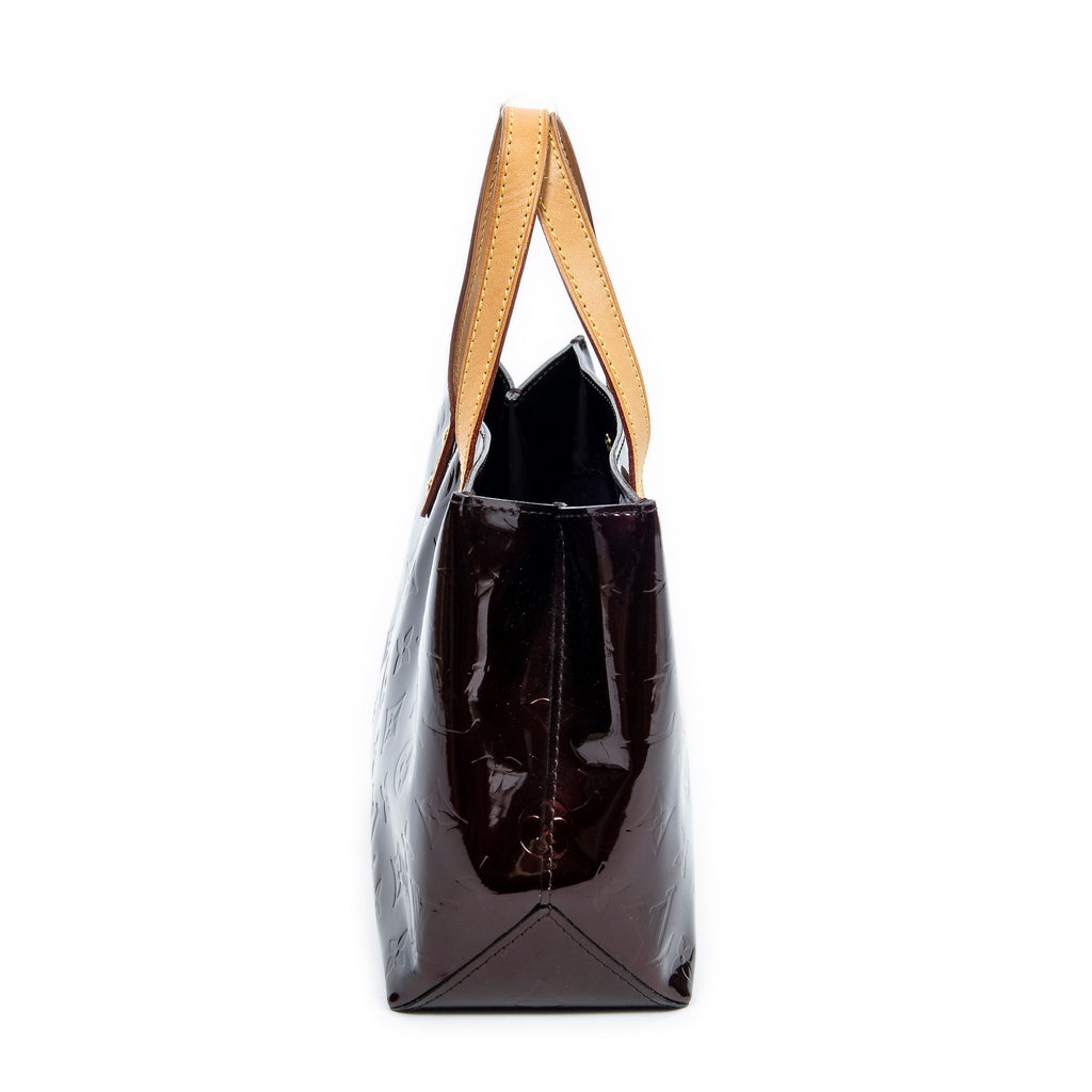 Handbag Reade PM Amarante Monogram Vernis