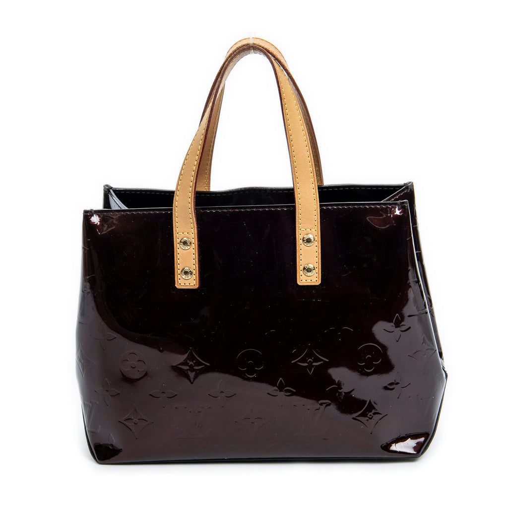 Handbag Reade PM Amarante Monogram Vernis