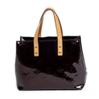 Handbag Reade PM Amarante Monogram Vernis