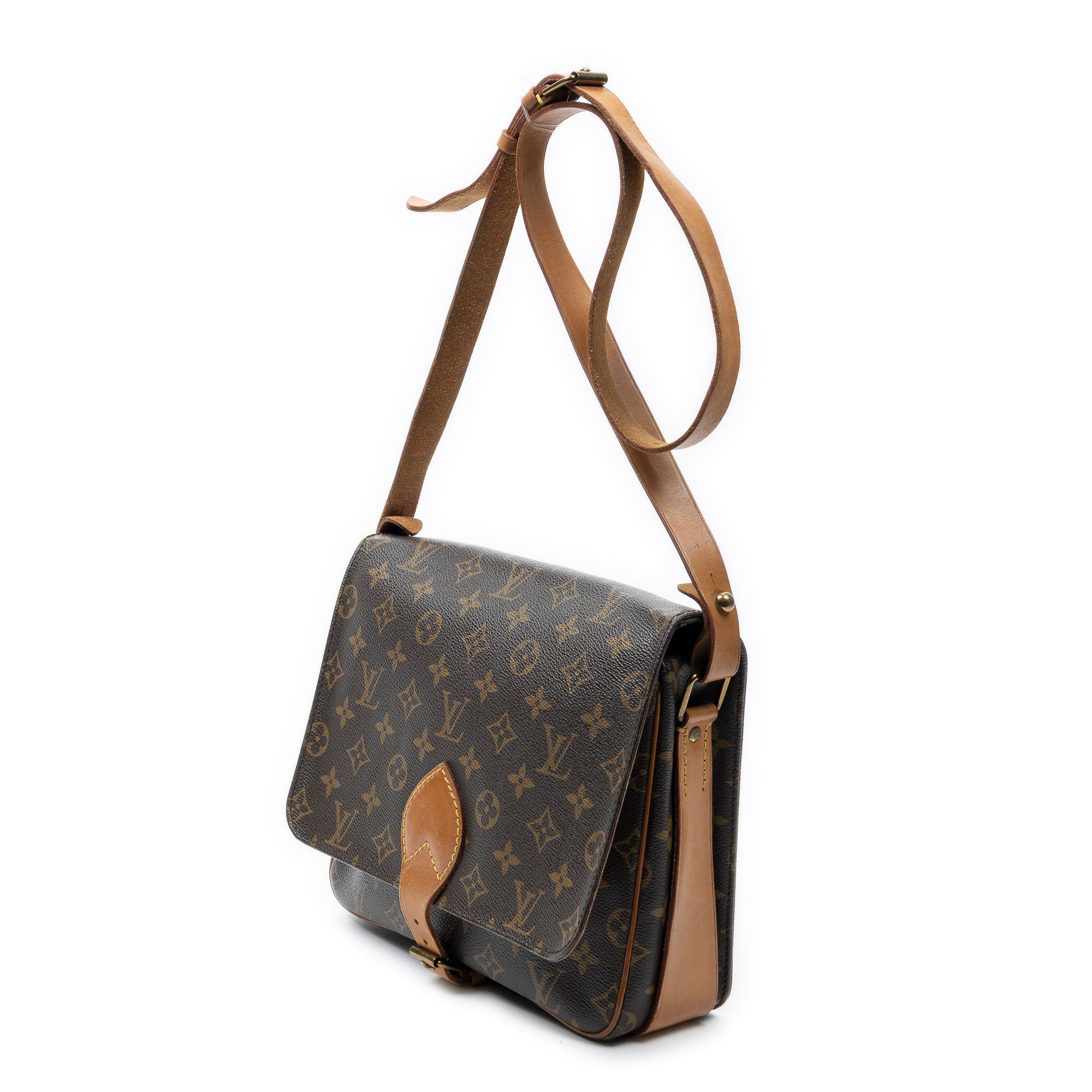 Shoulder Bag Cartouchiere GM Brown Monogram Canvas