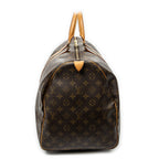 Travel Bag Keepall 55 Brown Monogram Canvas