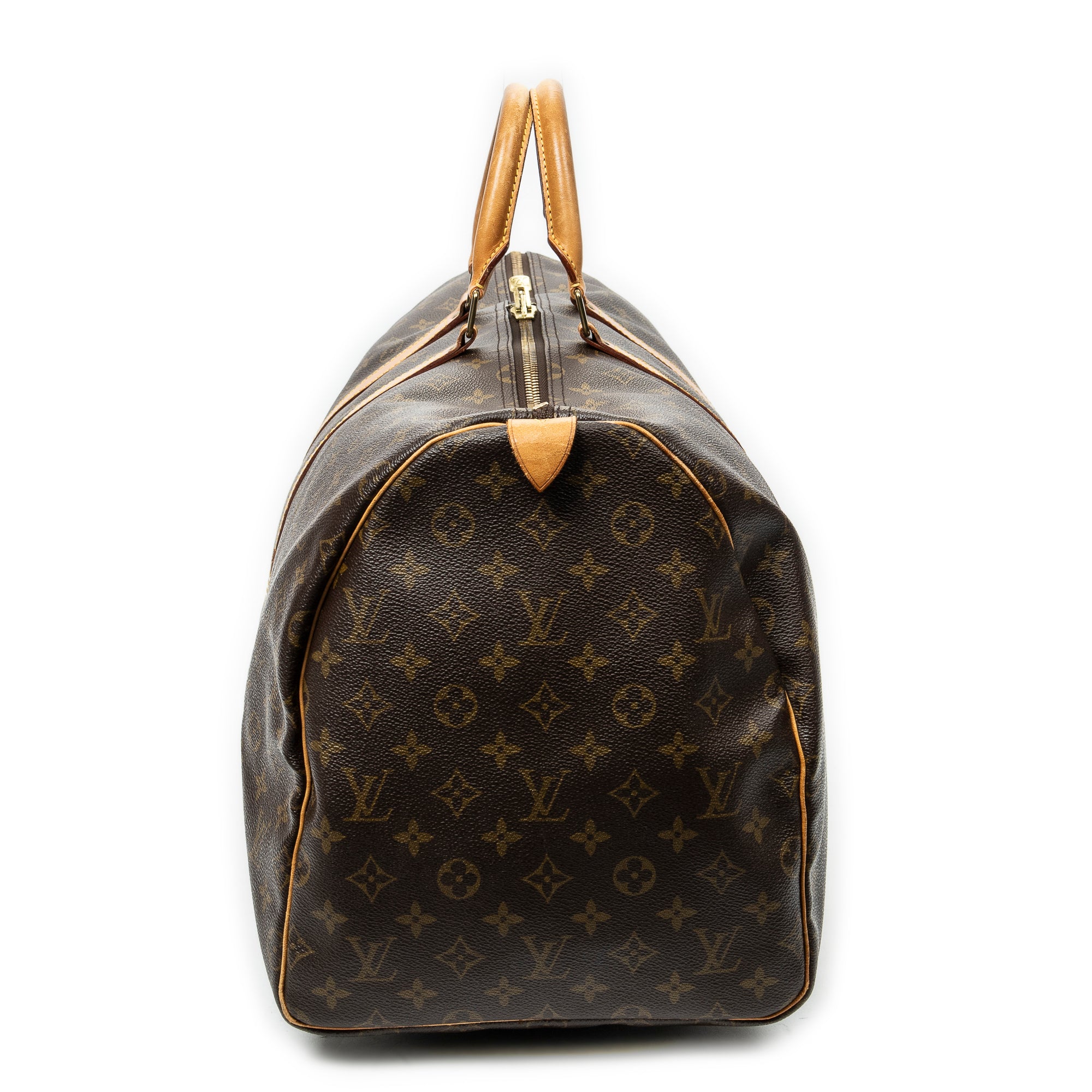 Travel Bag Keepall 55 Brown Monogram Canvas