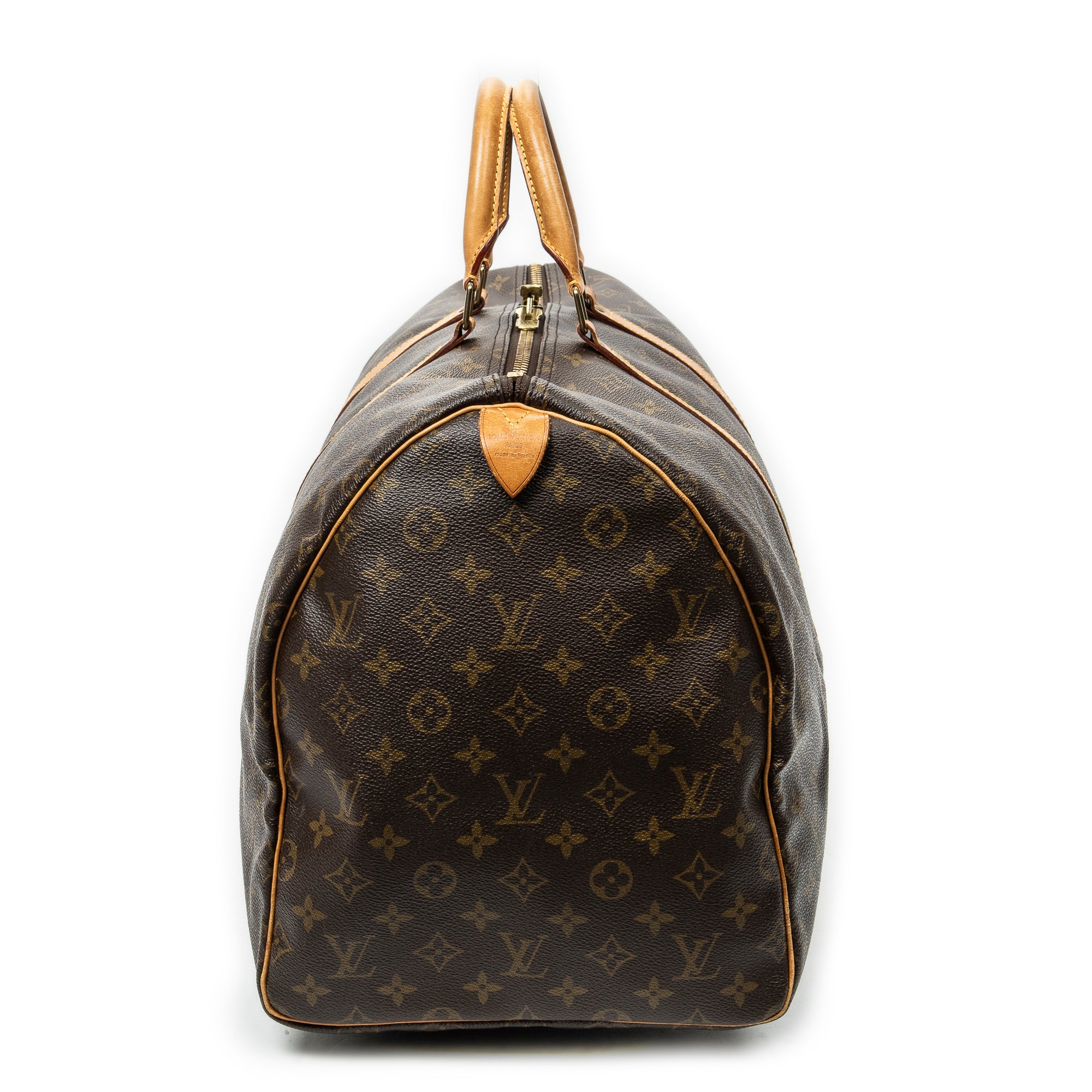 Travel Bag Keepall 55 Brown Monogram Canvas
