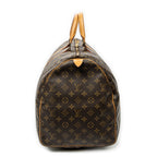 Travel Bag Keepall 55 Brown Monogram Canvas