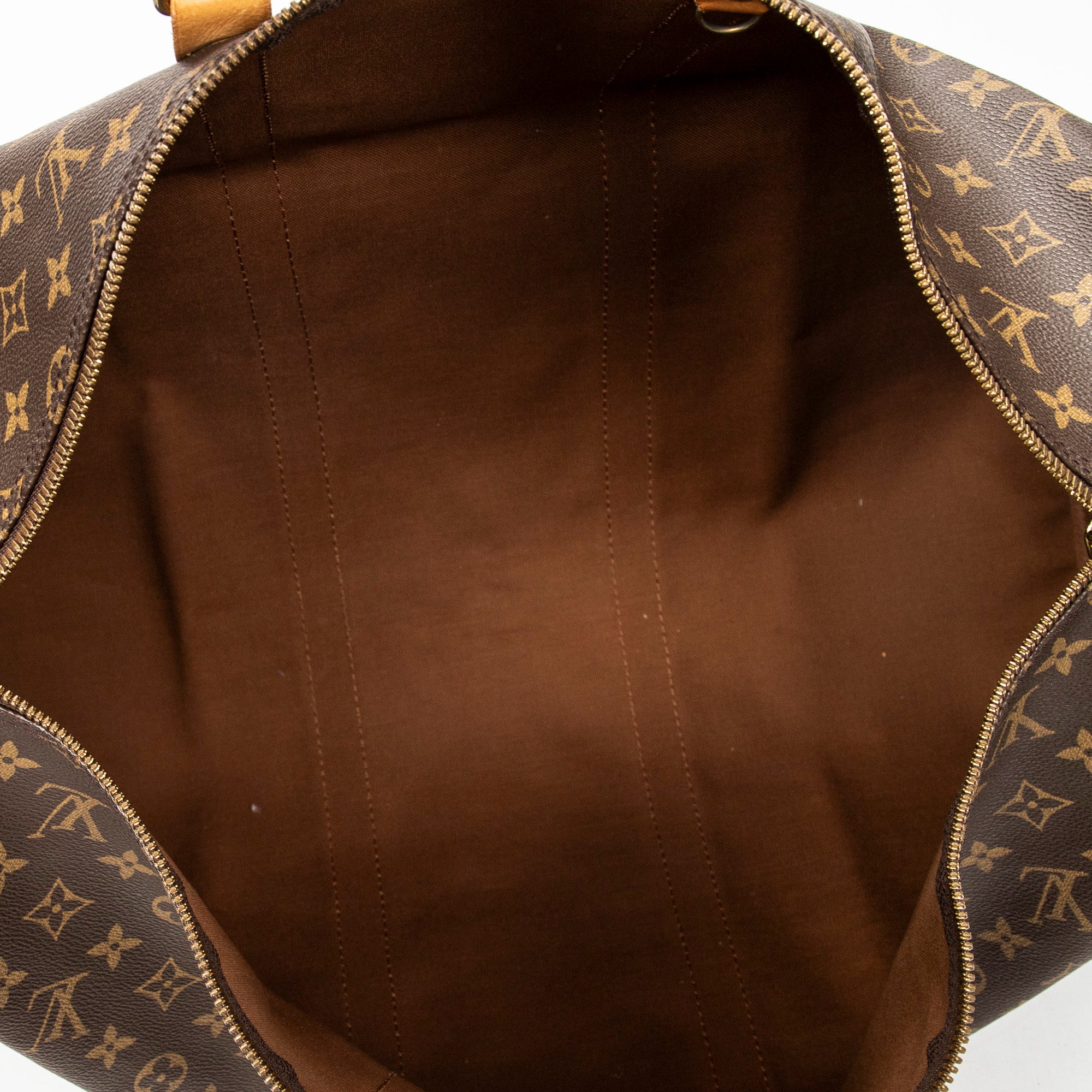 Travel Bag Keepall Bandouliere 50 Brown Monogram Canvas