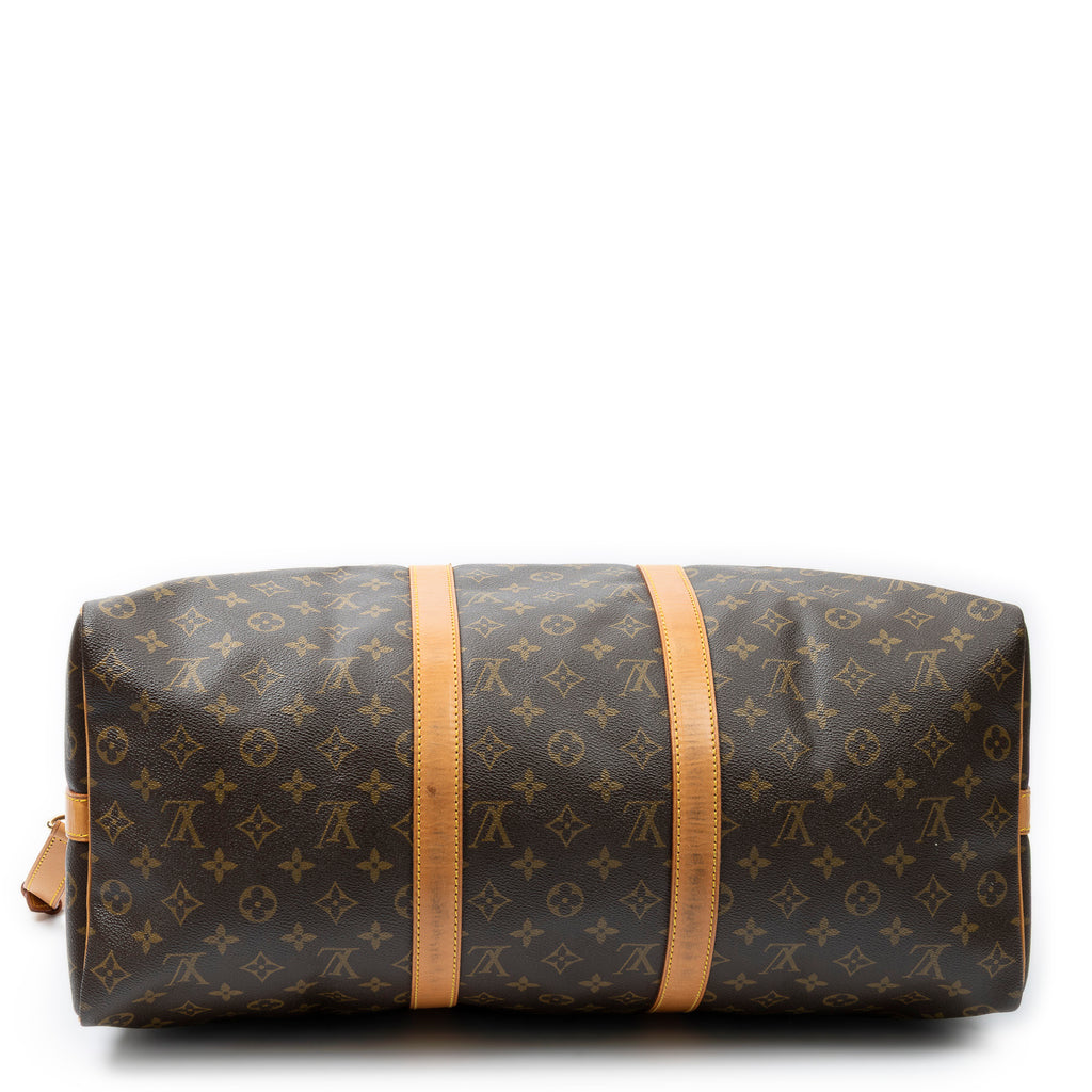 Travel Bag Keepall Bandouliere 50 Brown Monogram Canvas