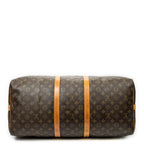 Travel Bag Keepall Bandouliere 55 Brown Monogram Canvas