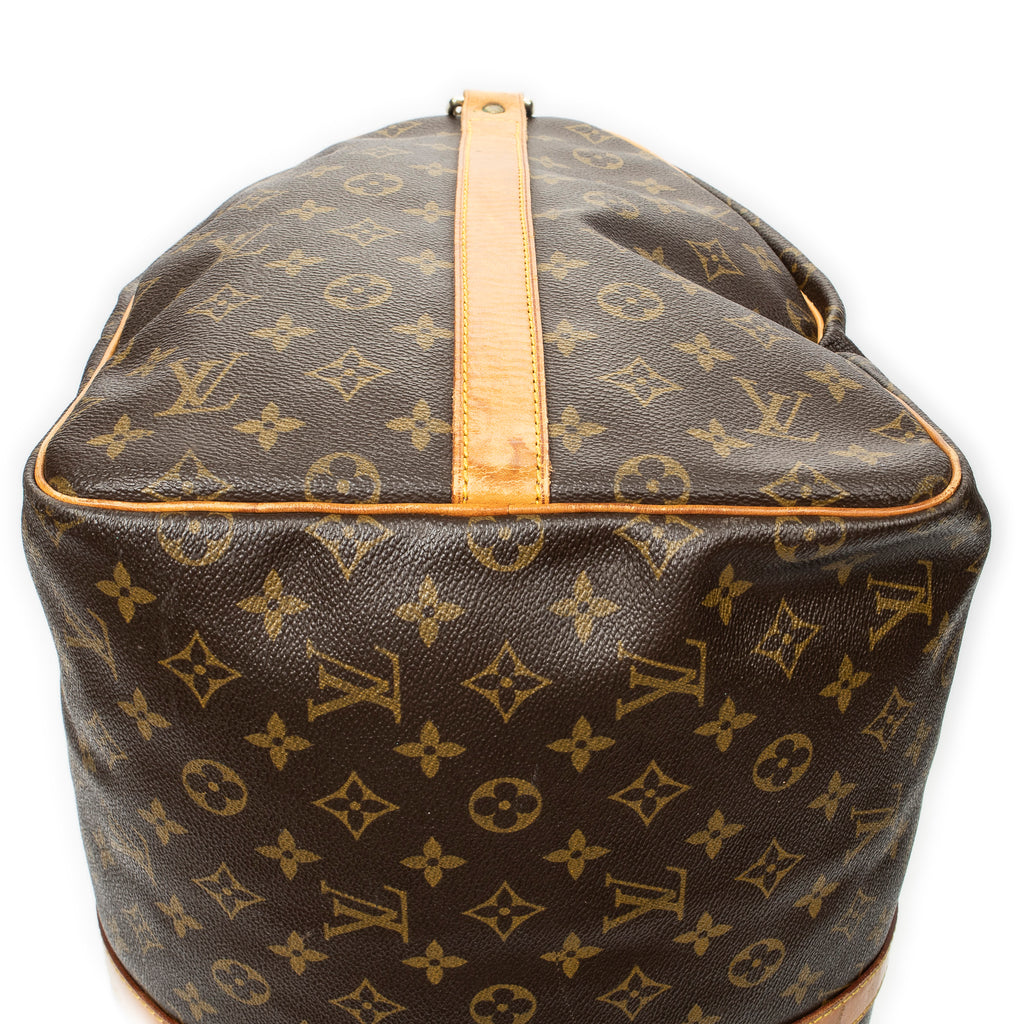 Travel Bag Keepall Bandouliere 55 Brown Monogram Canvas