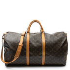 Travel Bag Keepall Bandouliere 60 Brown Monogram Canvas