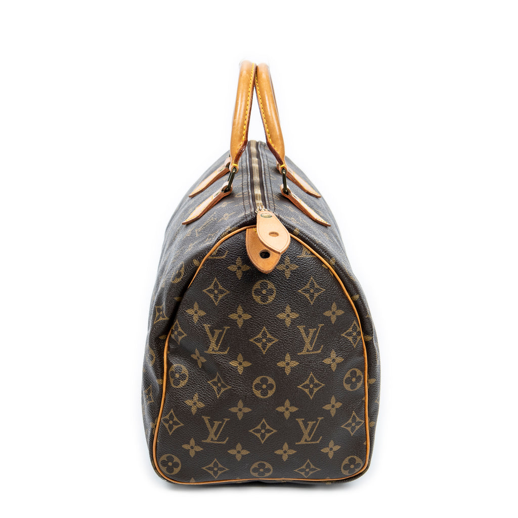 Handbag Speedy 35 Brown Monogram Canvas