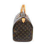 Handbag Speedy 35 Brown Monogram Canvas