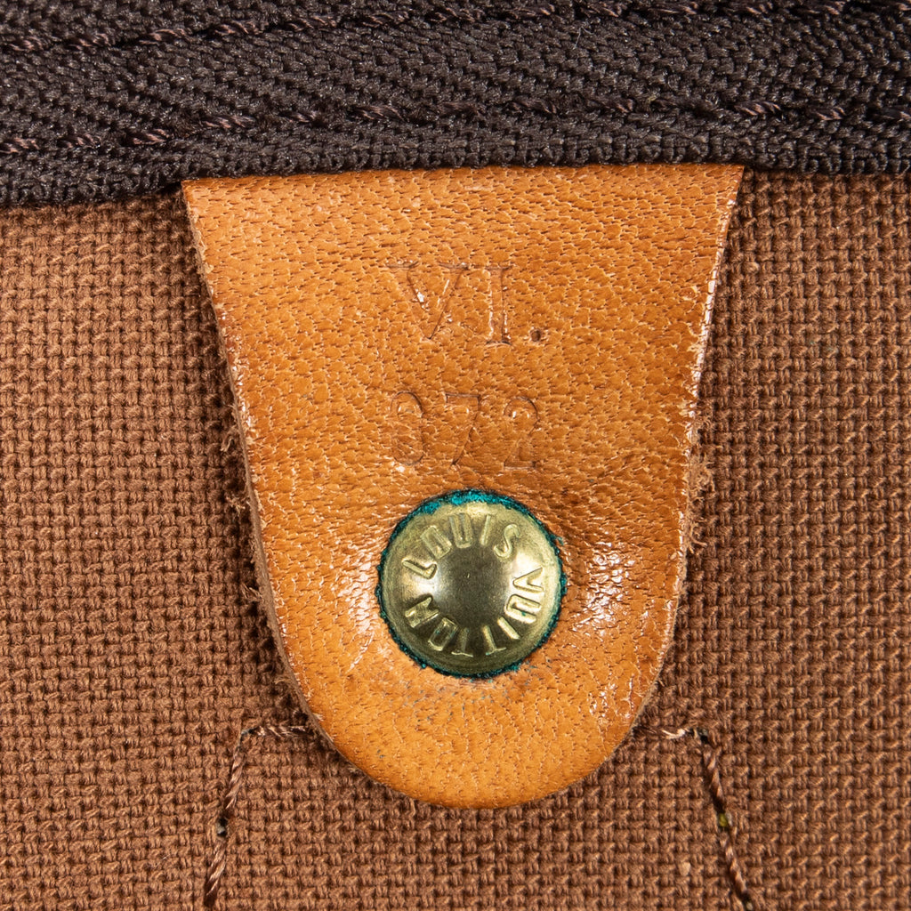 Handbag Speedy 35 Brown Monogram Canvas