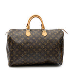Handbag Speedy 40 Brown Monogram Canvas