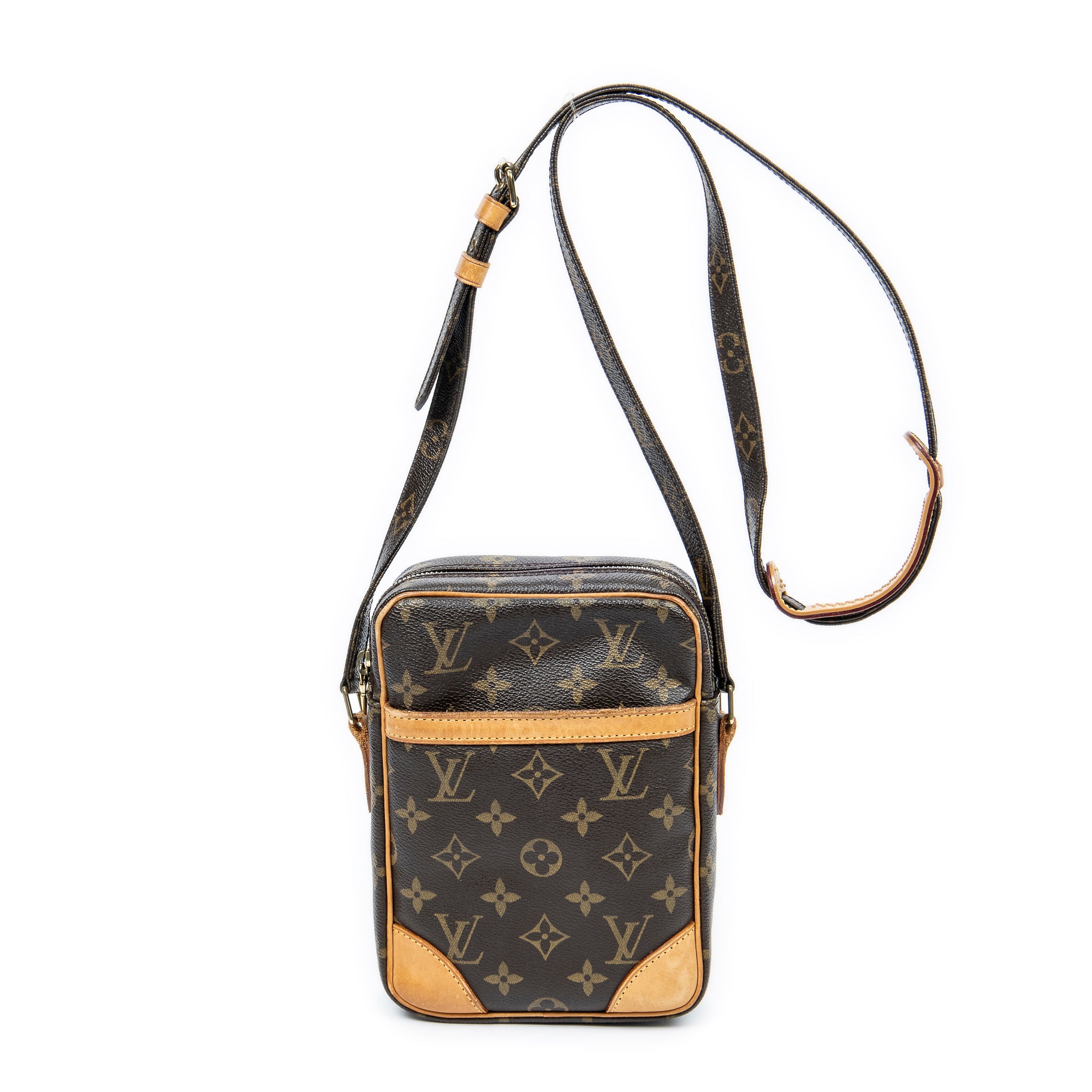 Shoulder Bag Danube Brown Monogram Canvas