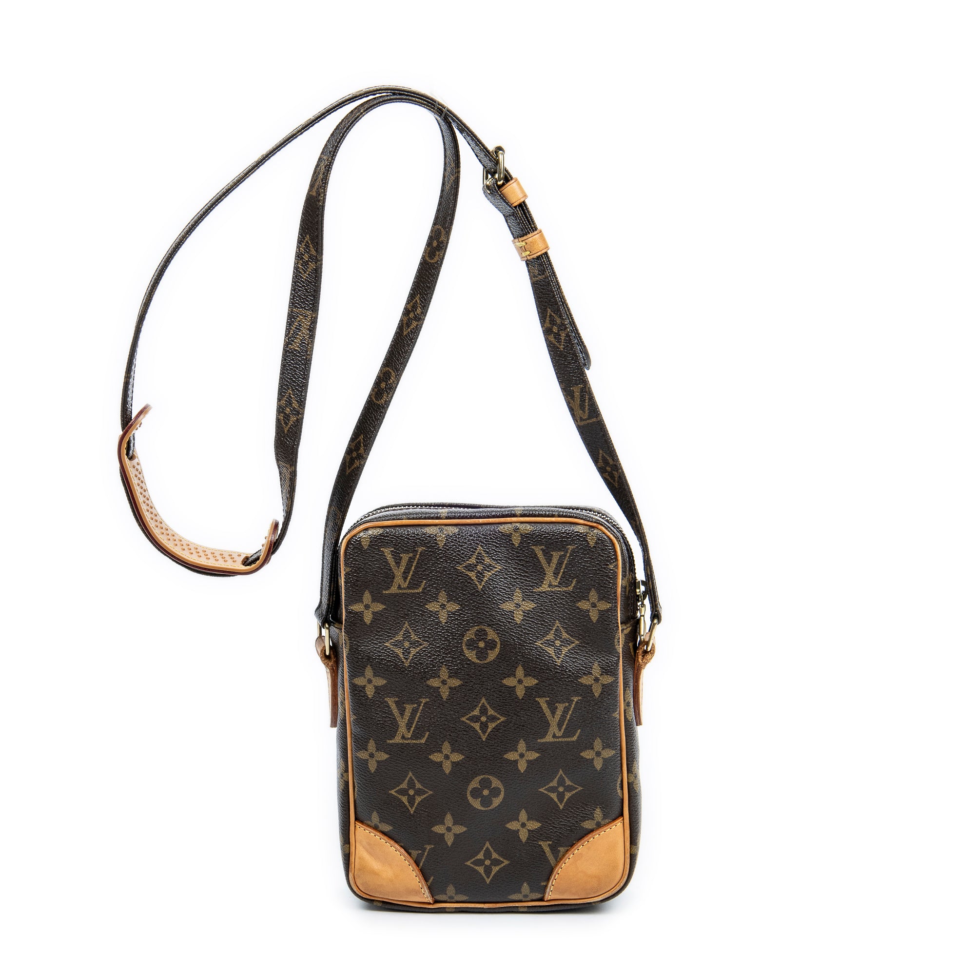 Shoulder Bag Danube Brown Monogram Canvas