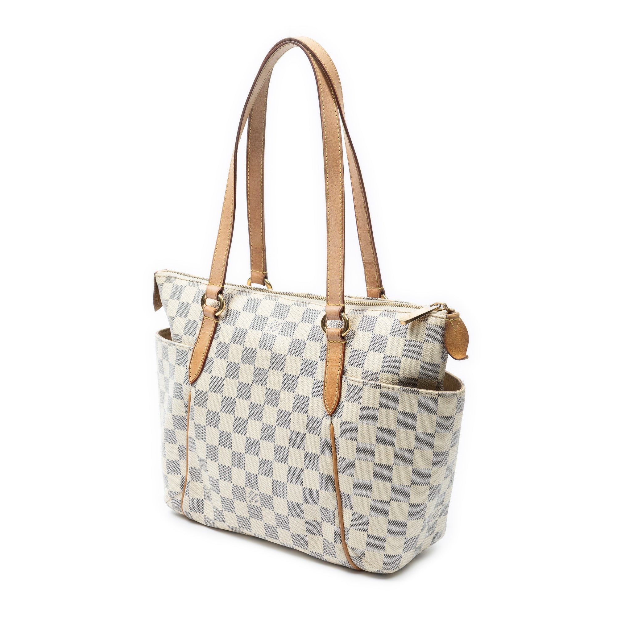 Shoulder Bag Totally PM Ivory Damier Azur