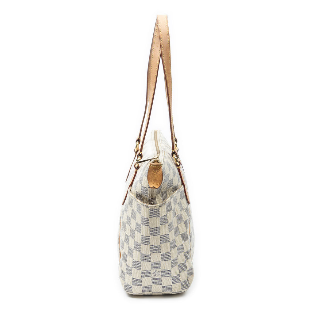 Shoulder Bag Totally PM Ivory Damier Azur