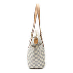 Shoulder Bag Totally PM Ivory Damier Azur