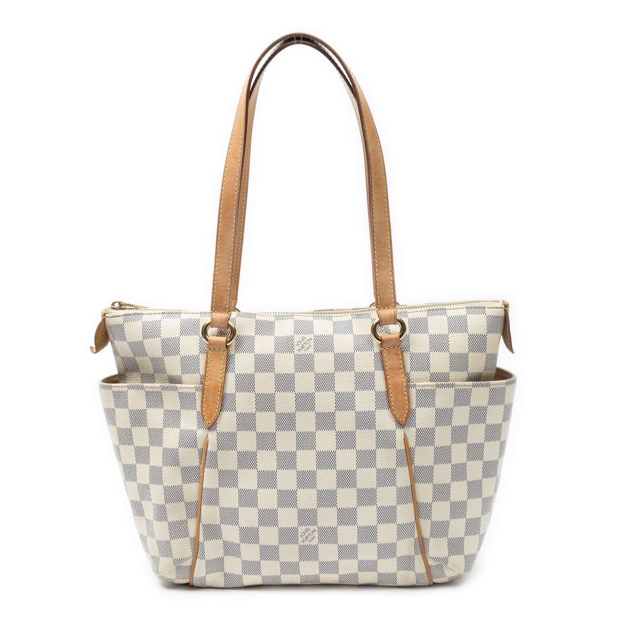 Shoulder Bag Totally PM Ivory Damier Azur