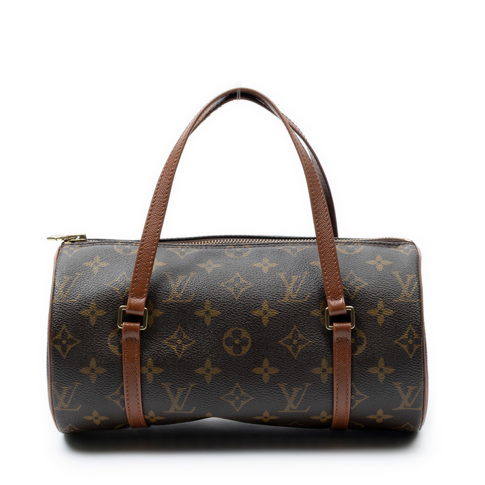 Handbag Papillon 26 Brown Monogram Canvas
