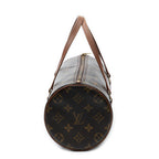 Handbag Papillon 26 Brown Monogram Canvas