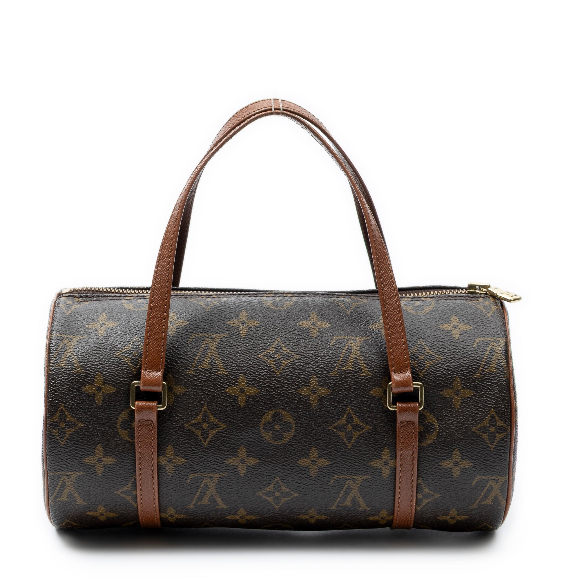 Handbag Papillon 26 Brown Monogram Canvas