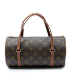 Handbag Papillon 26 Brown Monogram Canvas