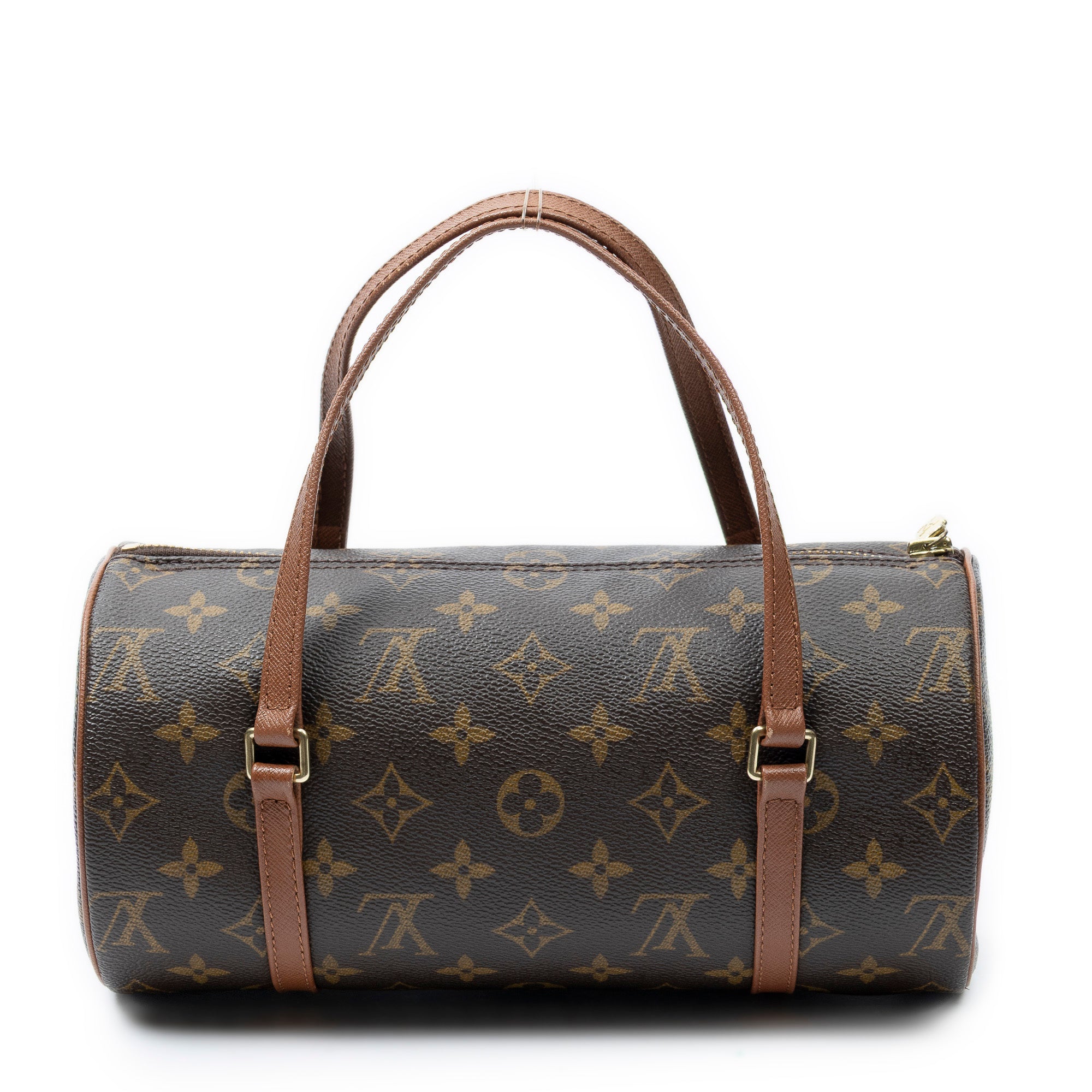 Handbag Papillon 26 Brown Monogram Canvas