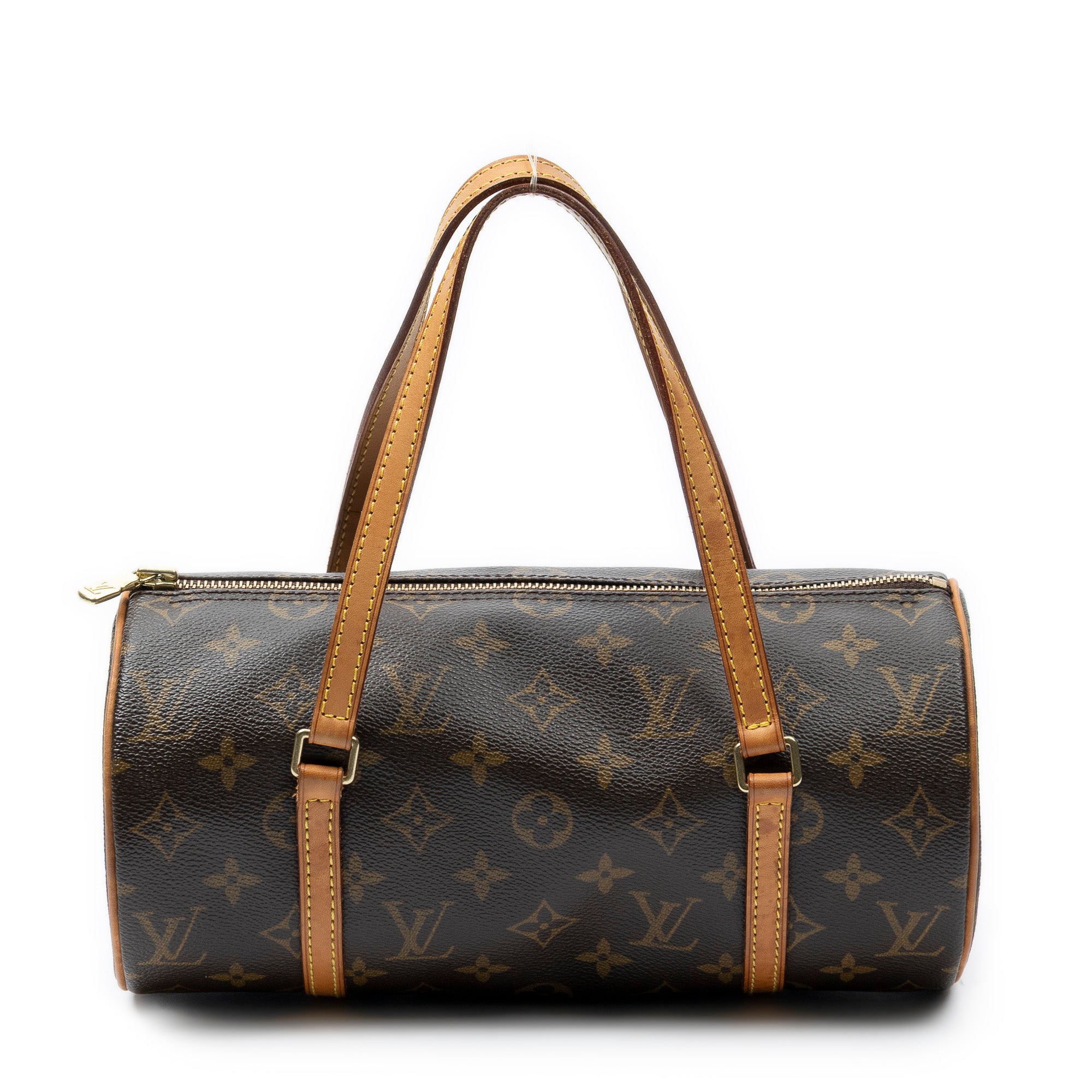 Handbag Papillon 26 Brown Monogram Canvas