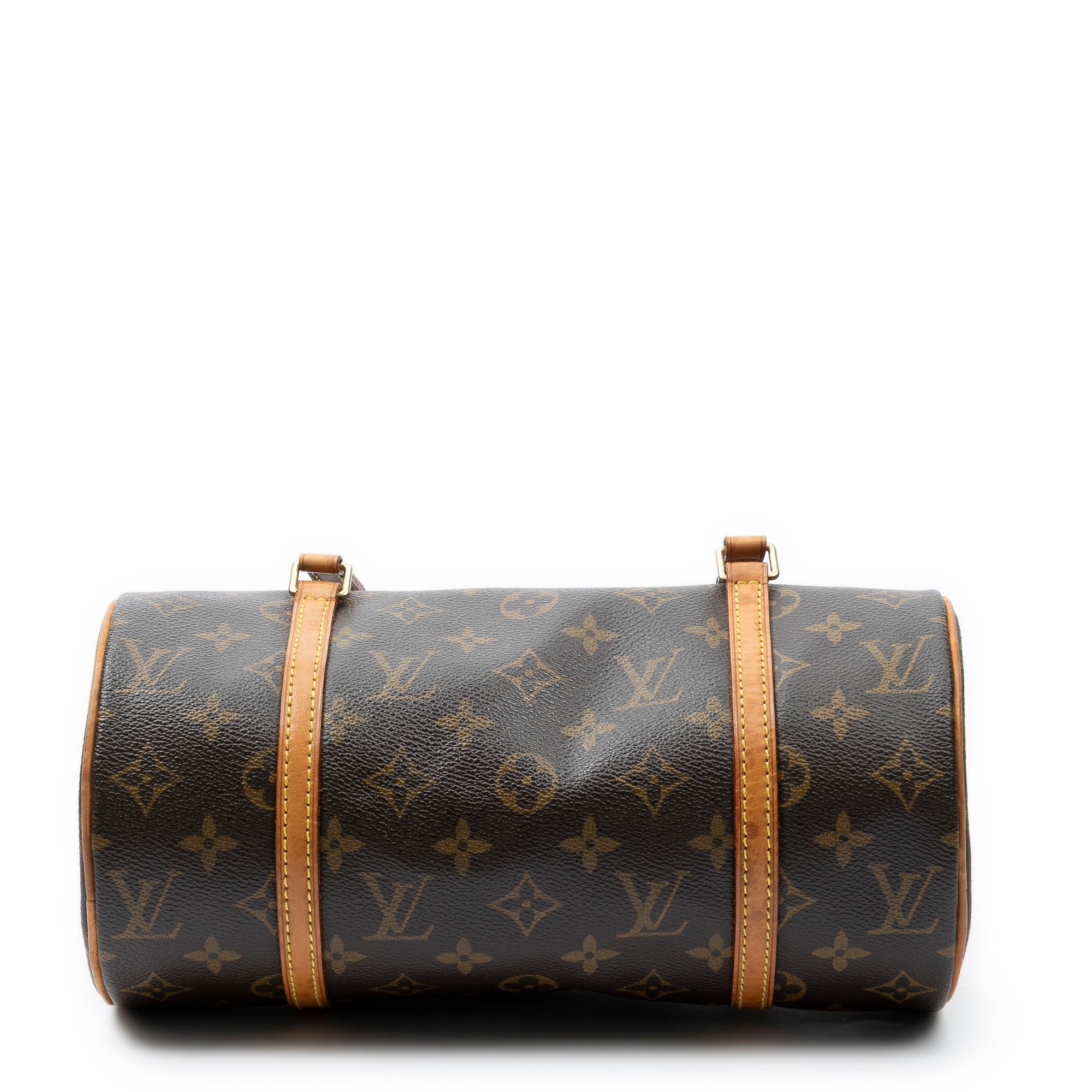 Handbag Papillon 26 Brown Monogram Canvas
